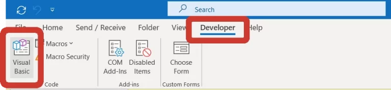 Outlook Developer Toolbar