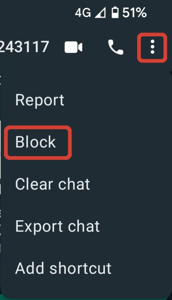 WhatsApp Business Tip Block User